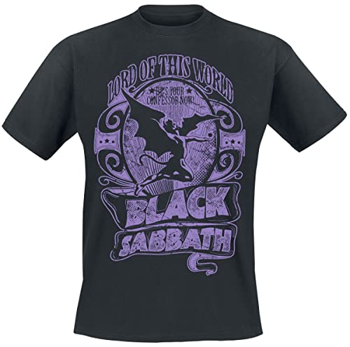 Black Sabbath Lord of This World Männer T-Shirt schwarz 5XL 100% Baumwolle Band-Merch, Bands