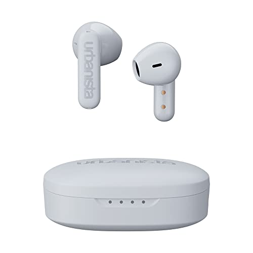 Urbanista Copenhagen True Wireless In Ear Kopfhörer Bluetooth 5.2, Touch-Bedienung Earbuds & Noise Cancelling Mikrofon, 32 Std. Spielzeit, USB C Ladecase, IPX4 Wasserabweisend, Reinweiß