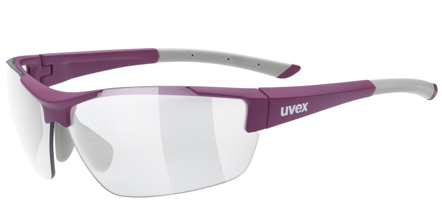 Uvex Unisex - Erwachsene sportstyle 612 VL Sportbrille, purple mat/smoke, Einheitsgröße