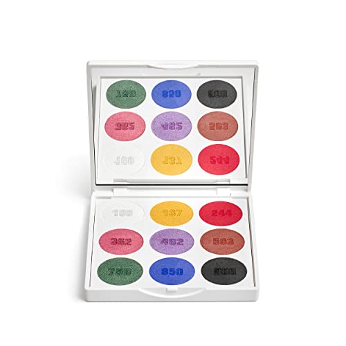 3INA MAKEUP - Vegan - The Color Palette - Iconic Numbers - Mehrfarbig - Lidschatten Palette mit Spiegel - 9 Intensive Farbtöne - Hochpigmentiert - Matt und Metallic Finish - Cruelty Free