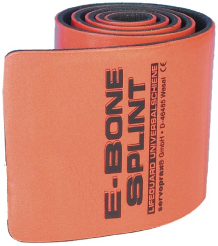 Servoprax 02819135 Lifeguard E-Bone Splint, Extra starker Aluminiumkern, geeignet für Bergwacht, Schienung der Extremitäten, Veterinärbereich