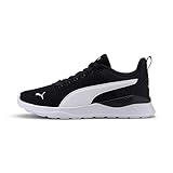 PUMA Anzarun Lite Jr Sneaker, Black White, 39 EU