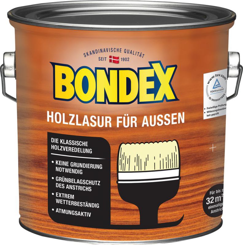 Bondex Holzlasur für Außen Kastanie 2,50 l - 329644