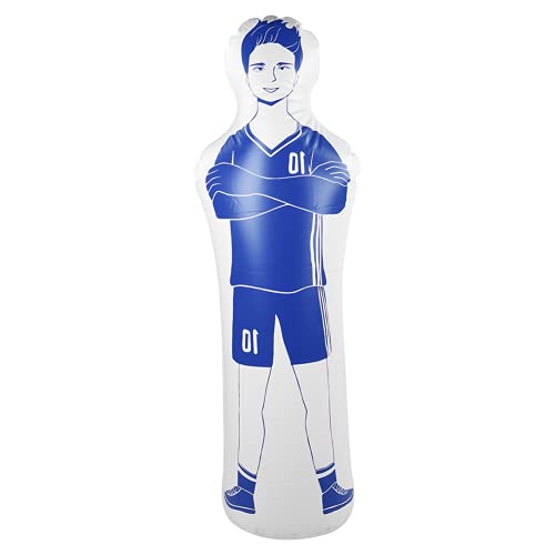 Gaeirt Tumbler Dummy PVC Boxsack umweltfreundlich für Fußball und Basketball Trainingswand(Blau)