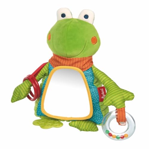 SIGIKID 42583 Aktiv-Frosch PlayQ Mädchen und Jungen Babyspielzeug empfohlen ab 3 Monaten grün/mehrfarbig
