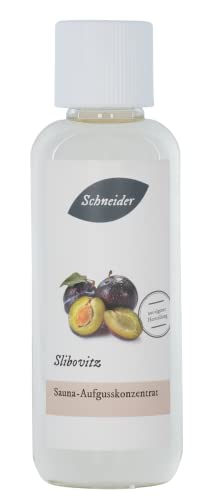 Saunabedarf Schneider - Aufgusskonzentrat Slibovitz - fruchtig-aromatischer Saunaaufguss - 250ml Inhalt