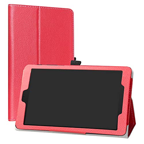LiuShan Schutzhülle für 20,3 cm (8 Zoll) Alcatel 3T 20,3 cm (8 Zoll) 2018 Tablet-PC Rot rot