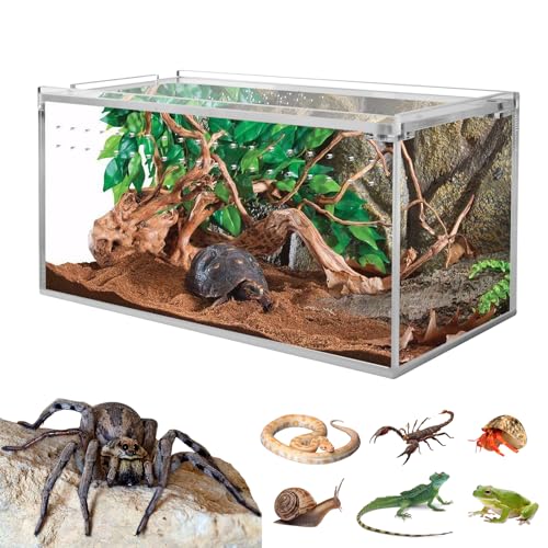Smartang Reptiliengehege, 20,3 x 10,2 x 10,2 cm, Vogelspinnen-Gehege, Mikro-Lebensraum