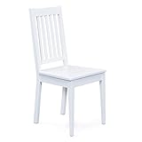 Set mit 2 Stühlen aus massivem Buchenholz mit weißem Finish