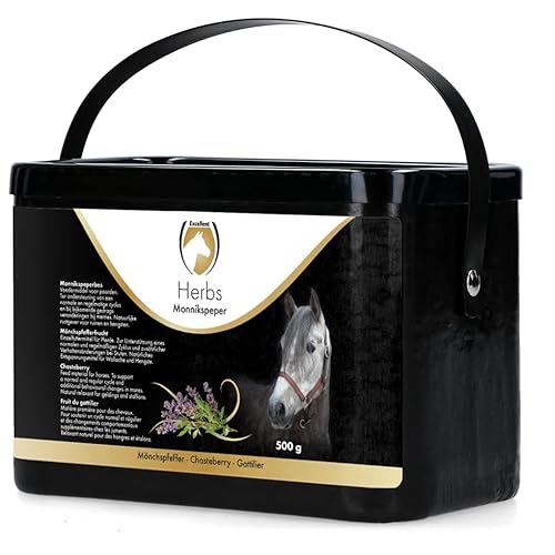 Holland Animal Care Excellent Herbs Mönchspfeffer - Unterstützt einen normalen und regelmäßigen Zyklus - natürlich beruhigend - für Pferd und Pony - 500 g