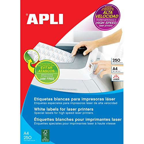 Apli Laser/Kopierer 97 x 67,7 mm Neonrot.