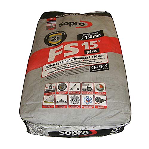 Sopro FS 15® plus 550 - selbstnivellierende, pumpfähige, schnell erhärtende Universalspachtelmasse | 25 kg/Sack