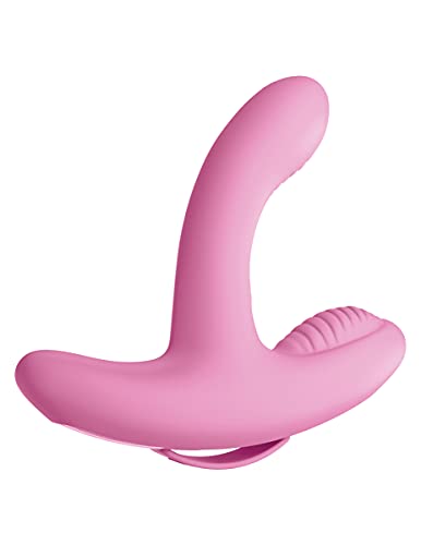 Threesome rock n’ grind Vibrator Pink One Size