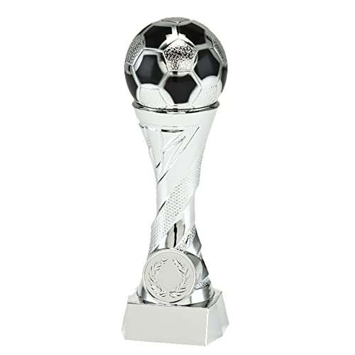 Larius Pokal Ehrenpreis Fußball in Gold und Silber mit Wunschgravur (ohne Wunschtext, Silber, L)