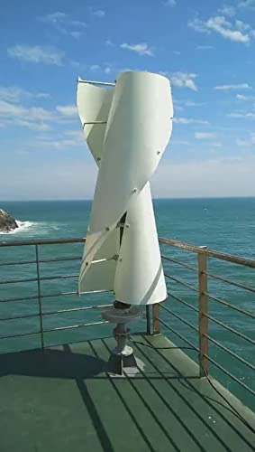 2000W Windturbine Vertikaler Helix Windkraftanlage Magnetschwebeachsen 24V 48V 96V 220V Windenergie Spiralwindkraft Gartenboot Straßenlaterne im Freien