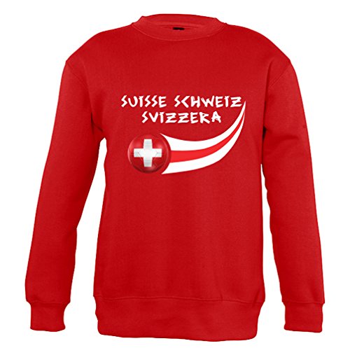 Supportershop Schweiz Sweatshirt Jungen S rot