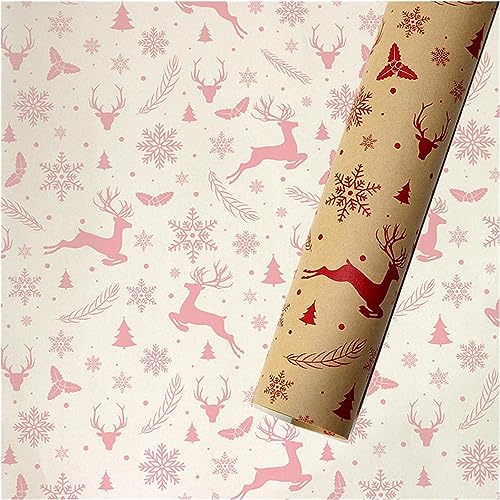 Geschenkpapier, Weihnachtspapier, 5 Stück 50 * 70 cm Weihnachts-Geschenkpapier, Hochzeitsdekoration, Geschenkpapier, Artware-Verpackungspapier, Pergamentpapier, Origami-Papier (Color : 8)