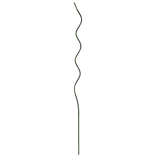 bellissa 10 Stück Hochwertige Pflanzspiralen - Pflanzen-Stangen und Spiral-Stäbe für das Ranken im Garten grün Höhe: 110 cm - Ø 5 mm