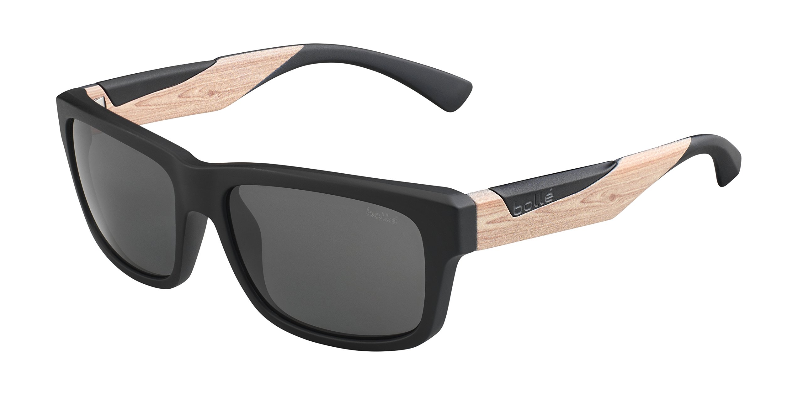 Bollé Unisex Jude Sonnenbrille, Matte Black/Wood, M