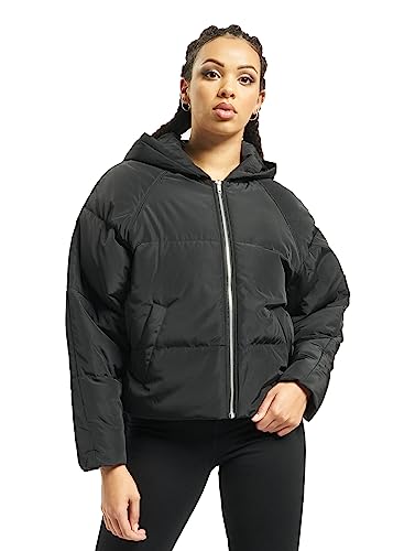 Urban Classics Damen Ladies Hooded Oversized Puffer Jacket Jacke, Schwarz (Black 7), Large