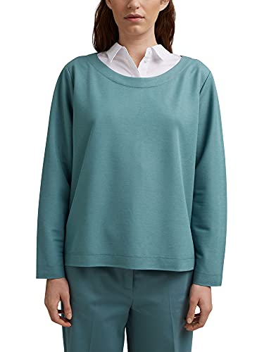 ESPRIT Collection Damen 031EO1J303 Sweatshirt, 460/DARK Turquoise, M