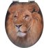 Wenko WC-Sitz Lion mit 3D-Effekt MDF mit Absenkautomatik Mehrfarbig