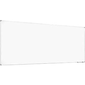 Whiteboard 2000 MAULpro, weiß kunststoffbeschichtet, Rahmen platingrau, 1200 x 3000 mm