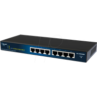 AllNet 112533 verwaltet L2 Gigabit Ethernet (10/100/1000) schwarz – Switches Netze (Managed Network Switch, L2, Gigabit Ethernet (10/100/1000), Full Duplex, Wandmontage)