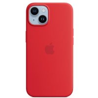Apple Original iPhone 14 Silikon Case mit MagSafe Product(RED)