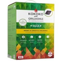 McBrikett KOKOKO Eggs Premium Grillkohle, 8 kg Bio Kokos Grillbriketts