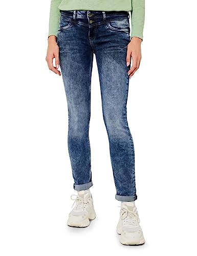 Street One Damen A375588 Jeanshose, Blue Indigo Washed, W25/L30