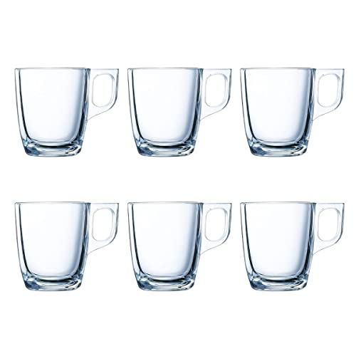 Luminarc Kaffeebecher für die Mikrowelle, Glas, 6 Stück 9cl
