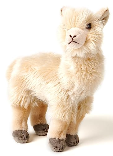 Uni-Toys - Alpaka beige, stehend - 23 cm (Höhe) - Plüsch-Lama - Plüschtier, Kuscheltier