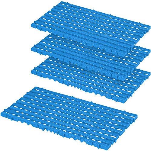 Bodenrost, blau, LxBxH 800 x 400 x 25 mm, 1,28 m², VE = 4 Stück