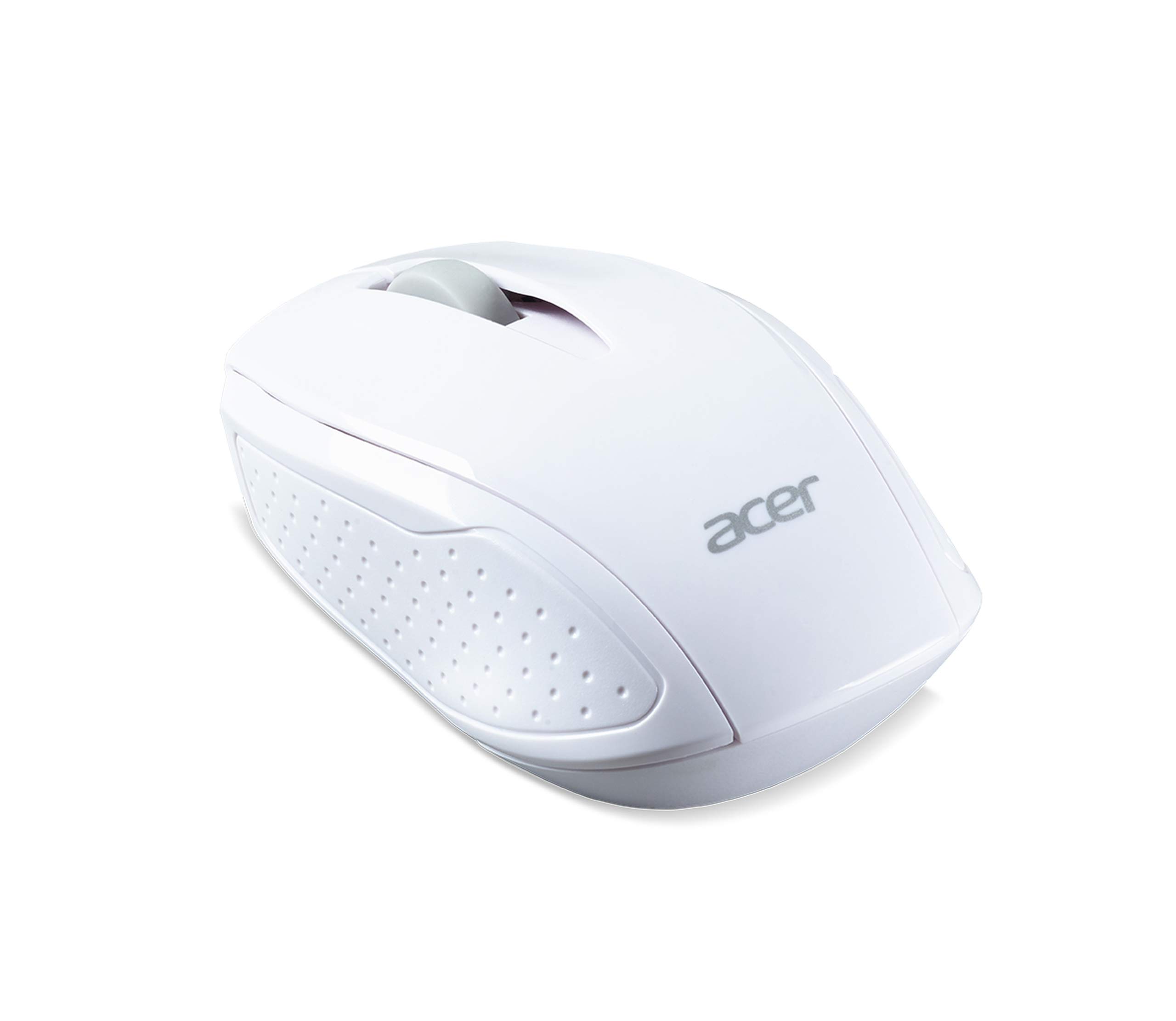 Acer Wireless Chrome Maus G69 RF2.4G (1600 DPI, WWCB-zertifiziert, Smart-Power-Management, schlankes Design, feines Scrollrad) weiß