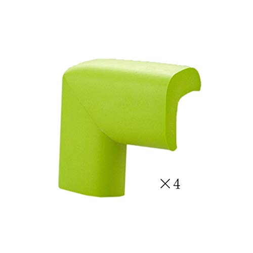 AnSafe Tischkantenschutz (4 Packungen), Weicher Schaum for Glas Kindersicherheit Schutz Kein Geruch (2 Arten, 3 Farben) (Color : Green, Size : L tape)