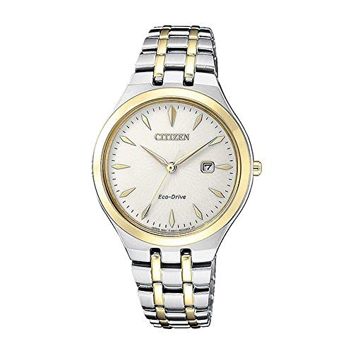 Citizen Damen Analog Solar Uhr mit Edelstahl Armband EW2494-89B