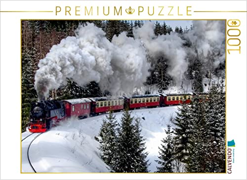 CALVENDO Puzzle Brockenbahn bei DREI Annen 1000 Teile Lege-Größe 64 x 48 cm Foto-Puzzle Bild von Steffen Gierok ; Magik Artist Design