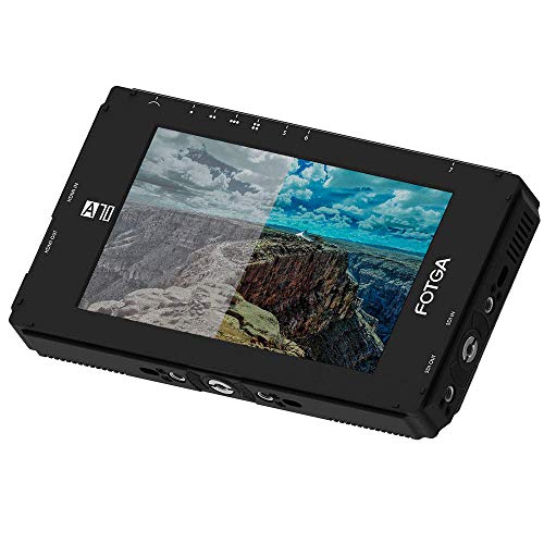 Fotga DP500IIIS A70TLS 7-Zoll Touchscreen Full HD IPS Bildschirm Camera Field Monitor Kamera Feldmonitor,3D-LUT,3G-SDI,4K HDMI EIN-/Ausgang,1920x1080,Dual NP-F Batterieplatte für DSLR 5D A7 III GH5