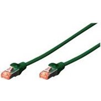 DIGITUS Professional - Patch-Kabel - RJ-45 (M) bis RJ-45 (M) - 1,0m - SFTP, PiMF - CAT 6 - IEEE 802,3 - geschirmt, halogenfrei, ohne Haken, verseilt - grün (Packung mit 10) (DK-1644-010-G-10)