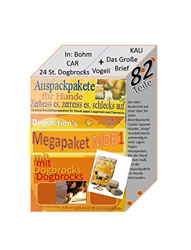 Dogiaction - MDB1 Auspackpakete für Hunde, interaktives Hundespielzeug