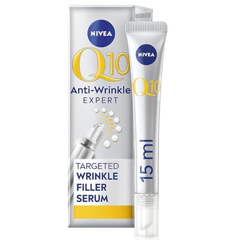 NIVEA Q10 Anti-Falten Power Expert Wrinkle Filler Serum (15ml), Gesichtsserum mit reinem Coenzym Q10 und Bioxifill-Peptiden reduziert feine Linien und Falten in 5 Minuten