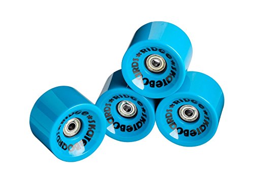 Ridge Unisex-Youth 70mm Longboard Wheels Skateboard Räder, Blau, 70 mm