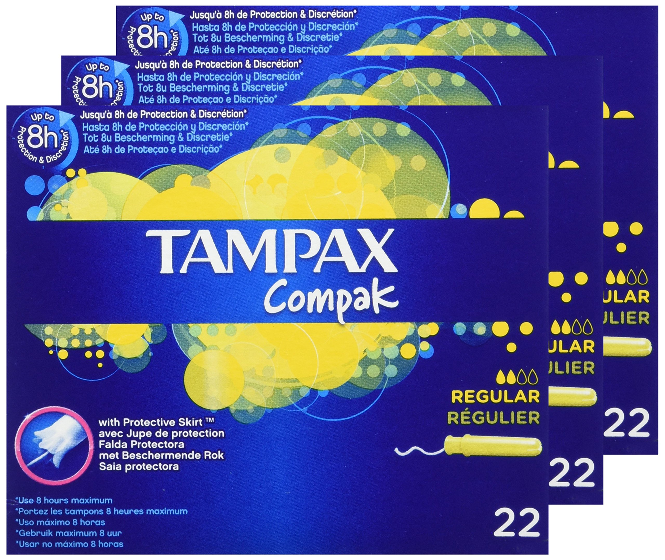 Tampax Compak Normal Tampons mit Applikator aus Kunststoff