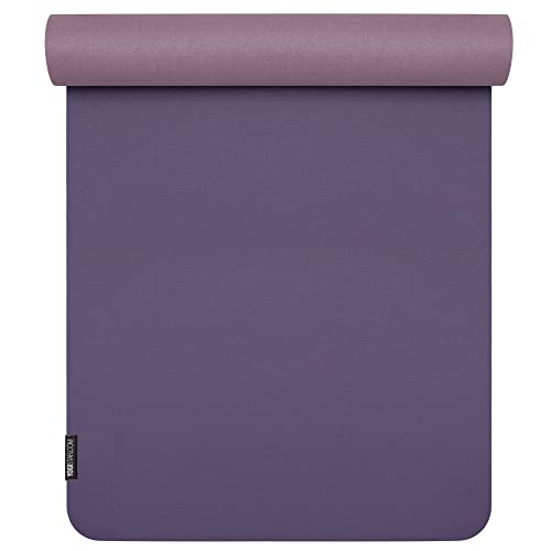 Yogistar Yogamatte yogimat® Pure eco 183 x 61 x 0.4 cm, BlackBerry/Lilac