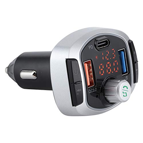 Buntes Licht Dual Display Bluetooth 5.0 FM Sender Auto MP3 Player Audio Auto Verschleißfestes Auto Zubehör
