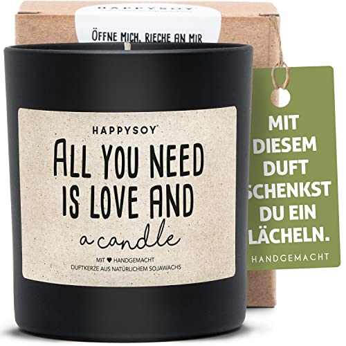 Danke sagen love Soja Duftkerze im Glas mit Spruch 100% natürlich, handgemacht nachhaltig persönlich Geschenk Geschenkidee beste Mama Papa Freundin Freund, Geburtstagsgeschenk Überraschung Dankeschön