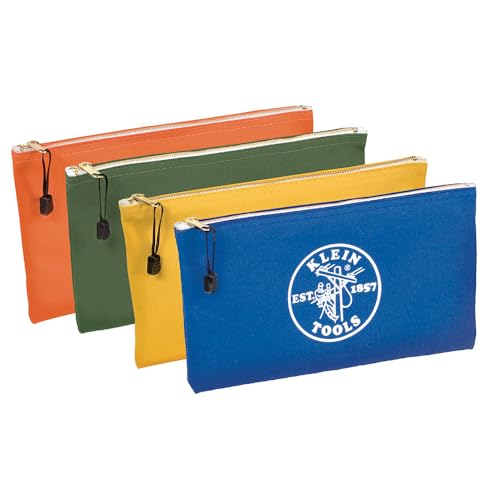 Klein Zipper Bags-Canvas, 4-Pack (1 Each) 5140 by Klein