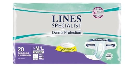 Lines Specialist - Derma Protection Pannoloni a Mutandina Maxi M/L, 20pezzi