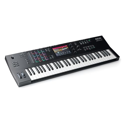 AKAI Professional MPC Key 61 - Standalone Music Production Synthesizer Keyboard mit Touchscreen, 16 Drum Pads, 20+ Sound Engines, halbgewichteten Tasten
